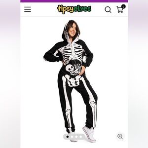 Tipsy elves WOMEN'S PREGNANT SKELETON MATERNITY costume.
